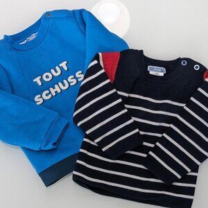 Jacadi Paris - 2 toddler winter tops (size 18 months)
